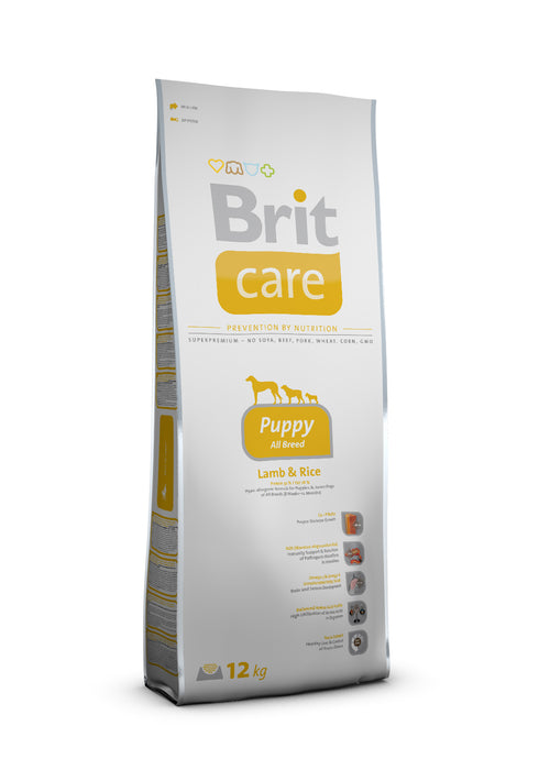 Hrana uscata pentru caini Brit Care Puppy All Breed cu miel si orez 12 kg